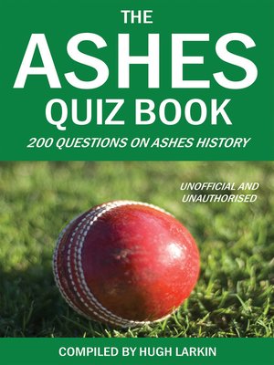 cover image of The Ashes Quiz Book